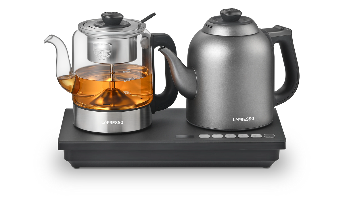 LePresso Aurabrew Tea Brewer and Water Boiler with Interactive Panel Gray – image 2