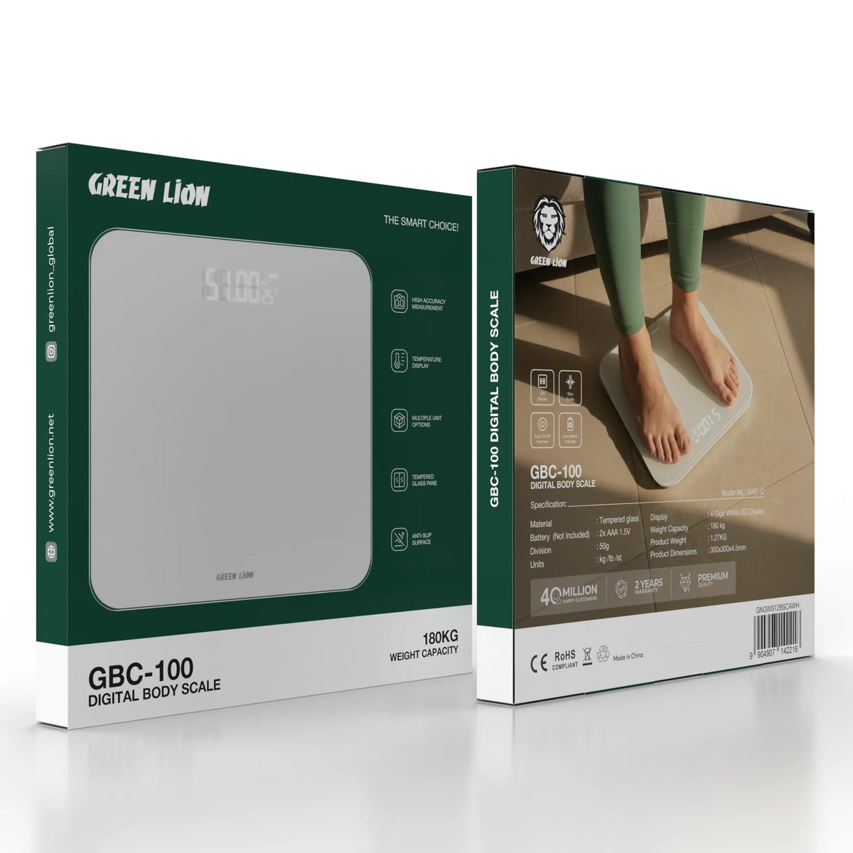 Green Lion Gbc 100 Digital Body Scale White – image 2