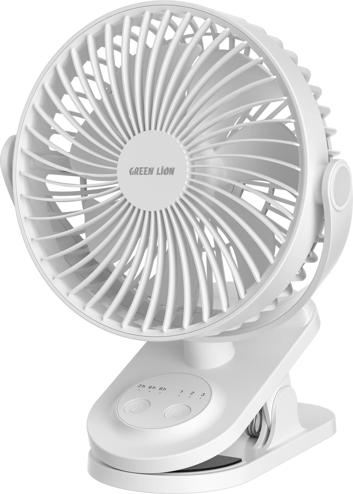 Green Lion Clip-On Portable Fan - White – image 11