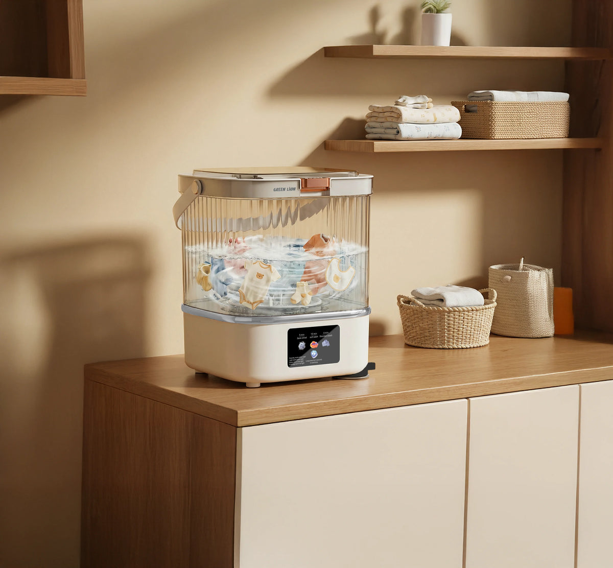 Green Lion Mini Wash 12l Portable Washing Machine White – image 4