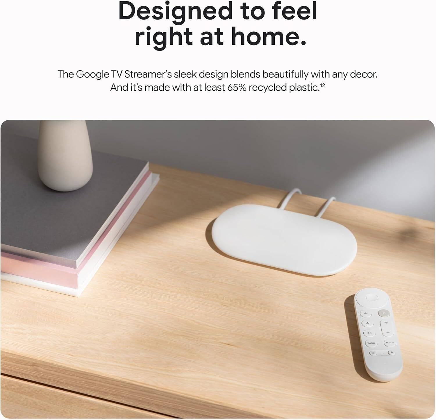 Google TV Streamer 4K, 32GB, with Voice Remote