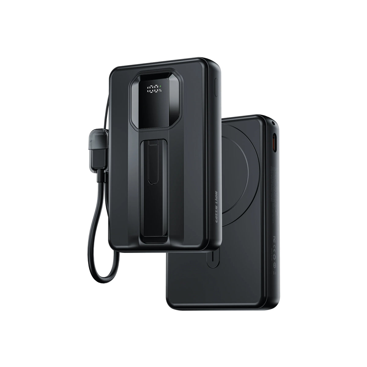Green Lion TORINO 10000 m Ah Power Bank PD 20 W - Black