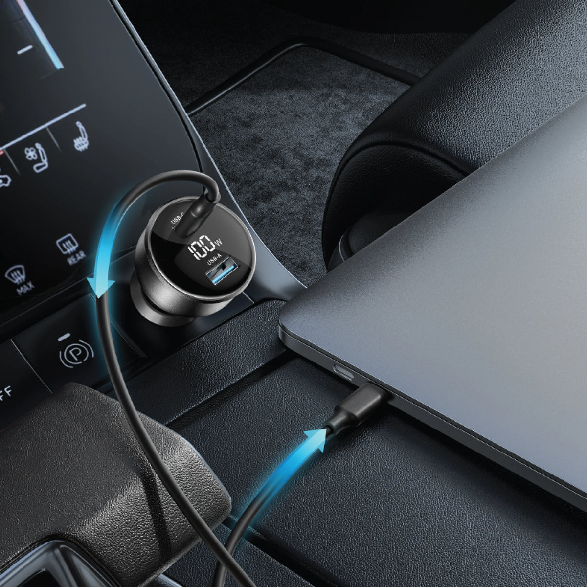 Green Lion Drive Volt Dual Port Car Charger Black – image 3