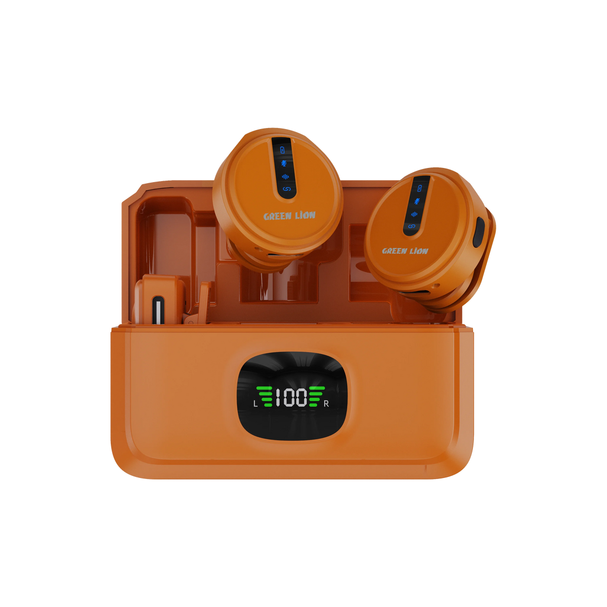 Green Lion GLM-Wireless Mic Lite Environmental Noise Cancellation - Orange – image 7