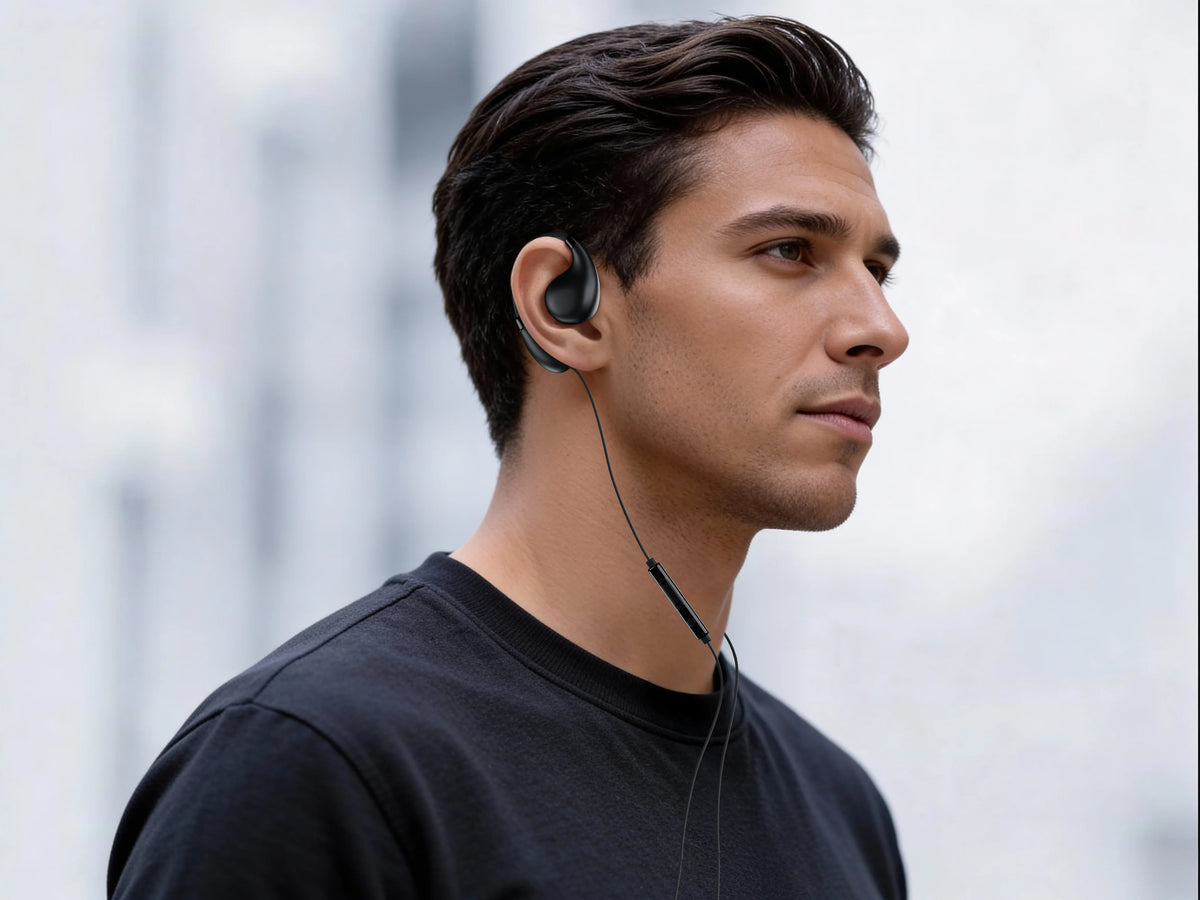 Green Lion Milan Wired Earphones Black – image 3