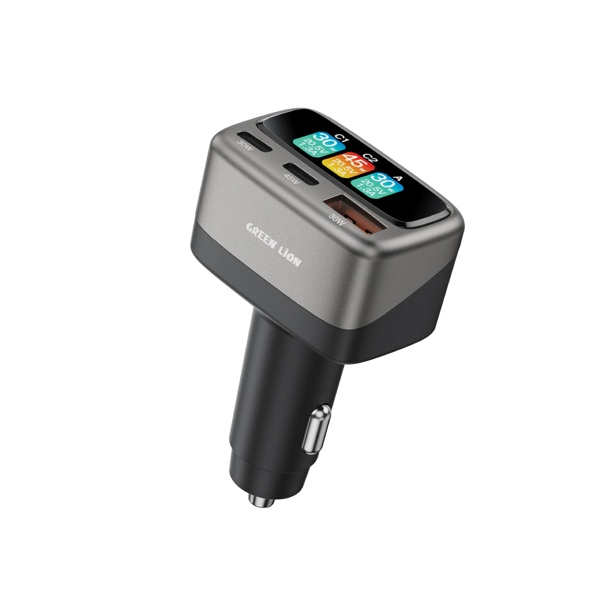 Green Lion Drive Core Tft Car Charger Gray – image 2