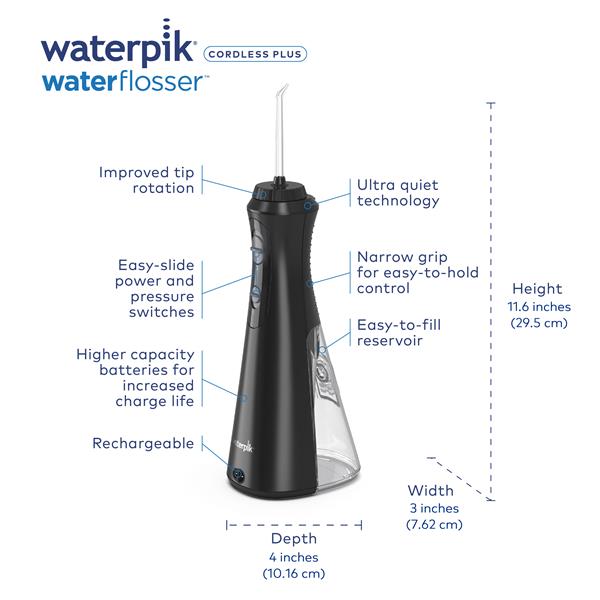Waterpik Cordless Plus Water Flosser – WP462ME