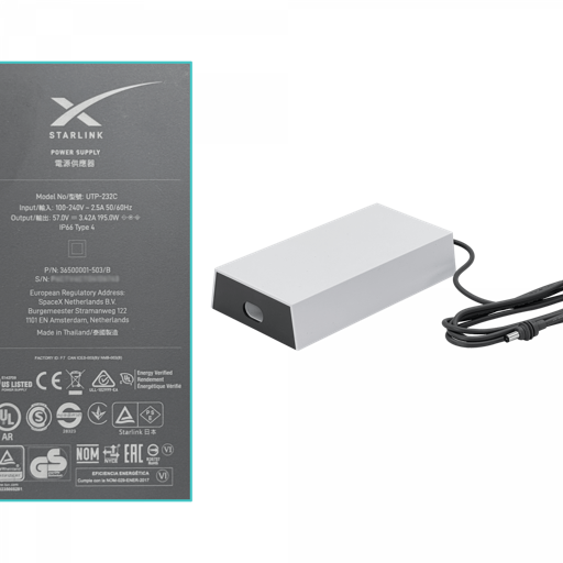 Starlink Gen 3 power supply with specification details