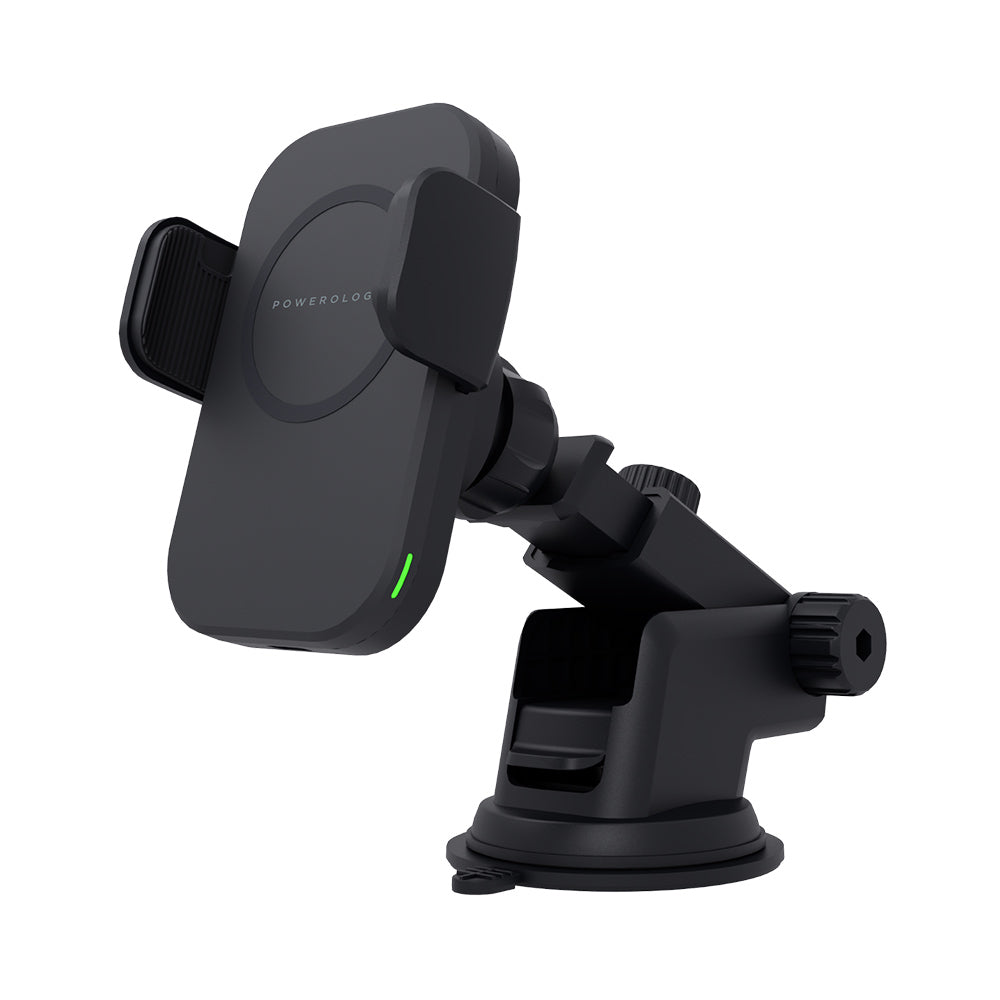 Powerology Fast Wireless MagSafe Mount Holder 15w Black
