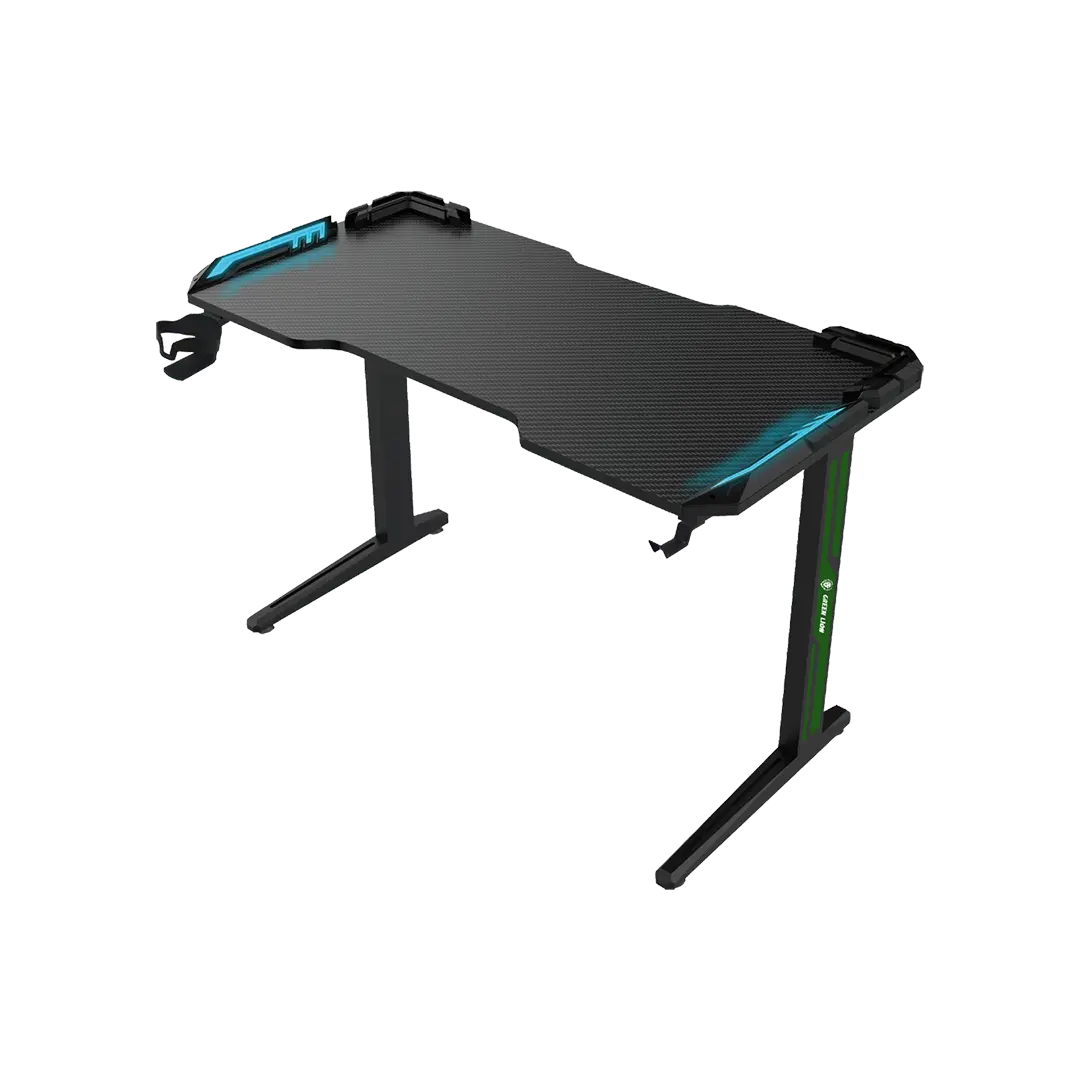Green Lion RGBGaming Desk - Black