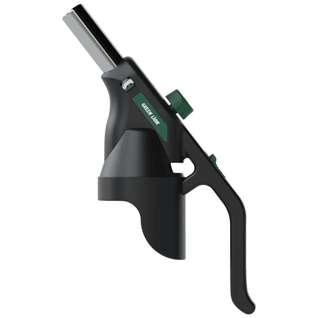 Green Lion Fire Flame Windproof Lighter Black