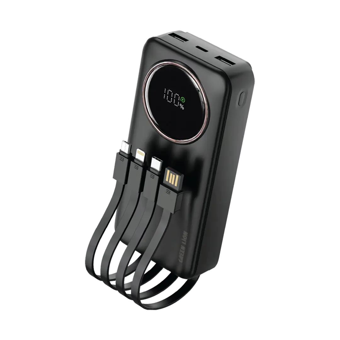 Green Lion Power Pulse 20000mAh Power Bank Black