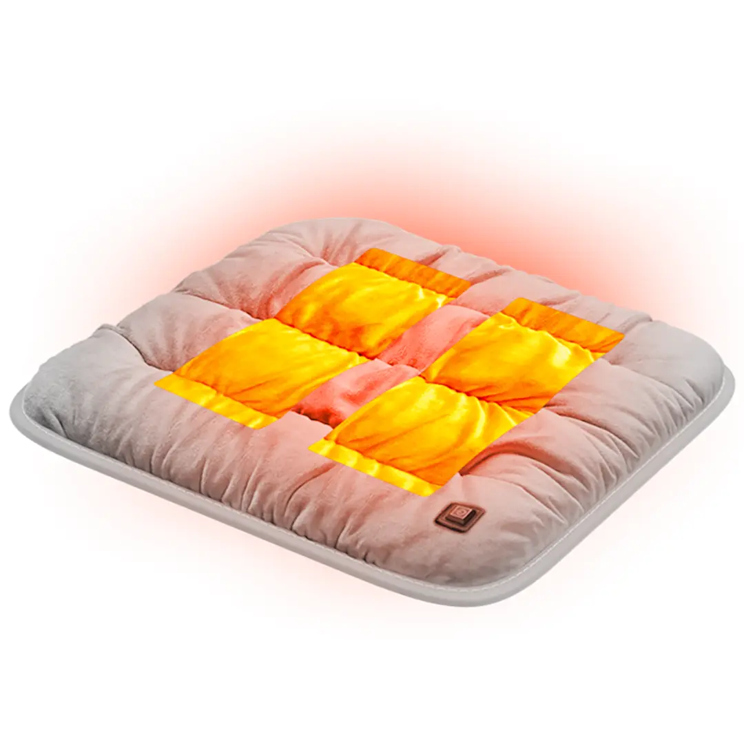 Green Lion Electric Heat Pad Heating Seat Cushion Gray