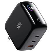 Green Lion Ganpremium Adapter with Tft Display 2 USB C USB A Black