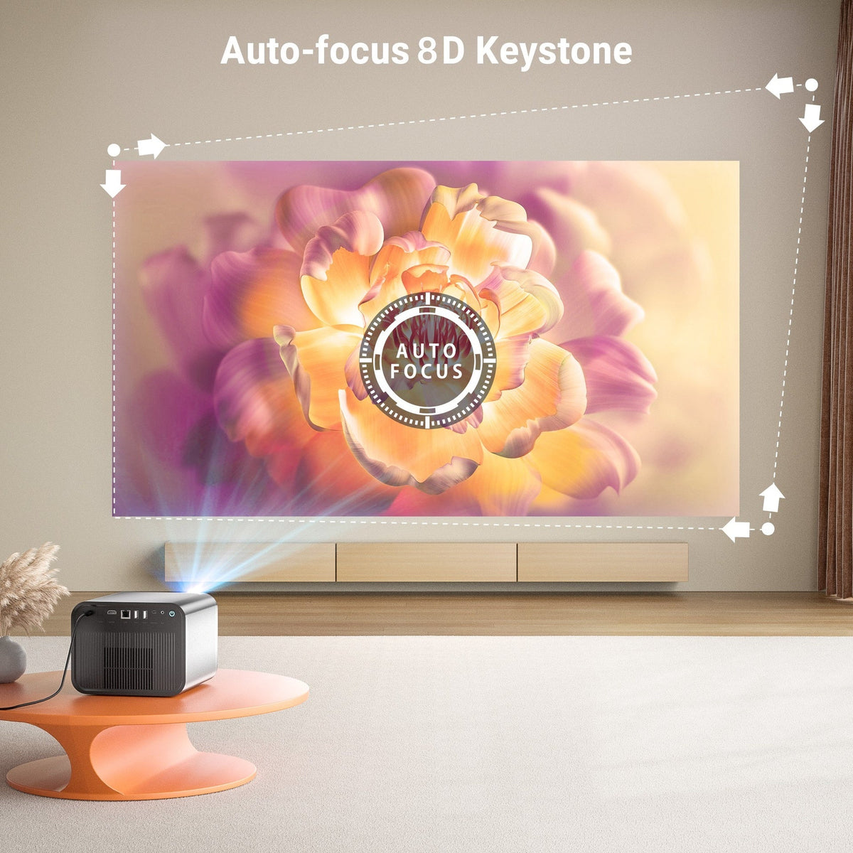 Byintek R90 Max 300-inch Home Projector with 2 Microphones Byintek R90 Max Smart Projector