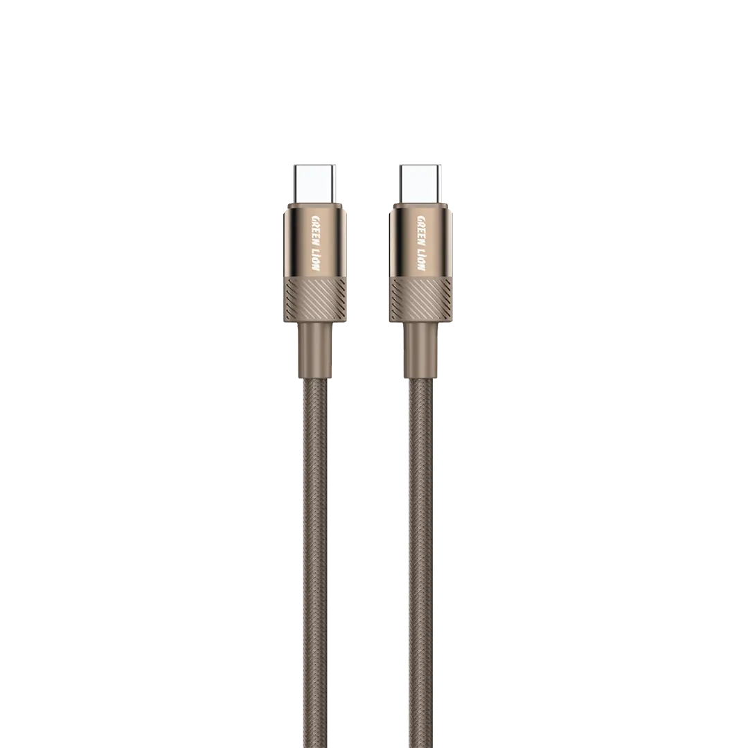 Green Lion Desert Spark Cable USB C to Lightning 30w Desert Titanium