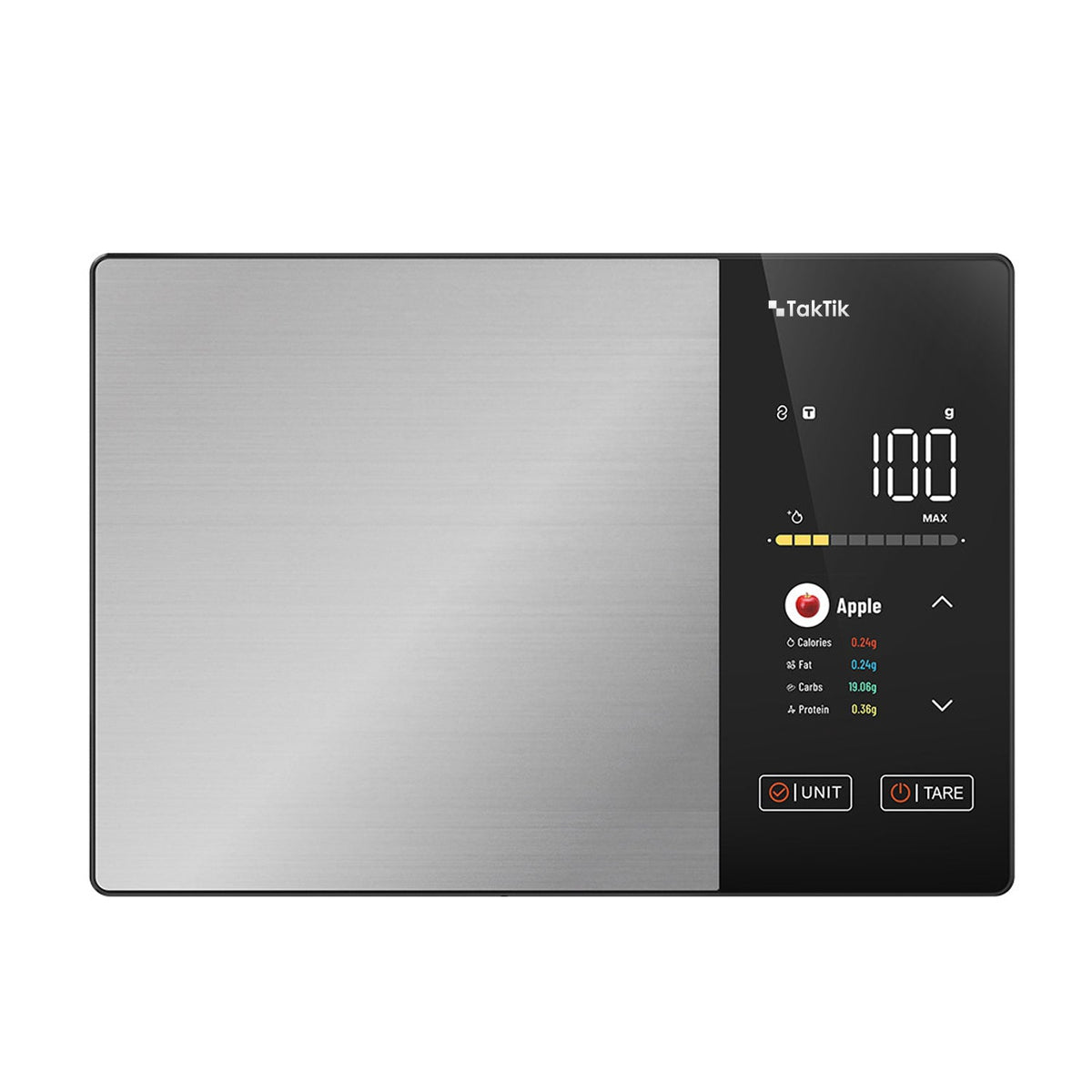ميزان اكل تكتك 5 كجم مع تطبيق وشاشة ذكية لعرض السعرات الحرارية Taktik Smart Food Scale
