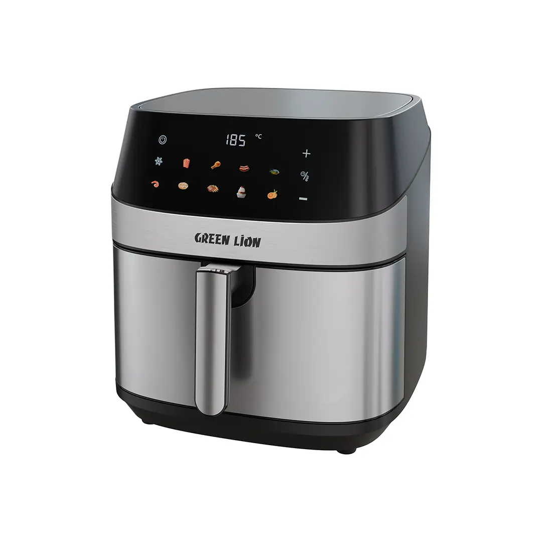Green Lion Deluxe Air Fryer LEDTouch Screen 8 L - Black