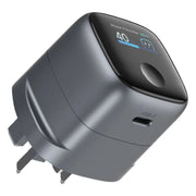 Green Lion Prime Avs Tft Wall Charger with Ganstorm Technology Grey
