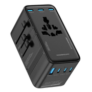 Powerology Spetrova Gan Multi Port Universal Adapter Black