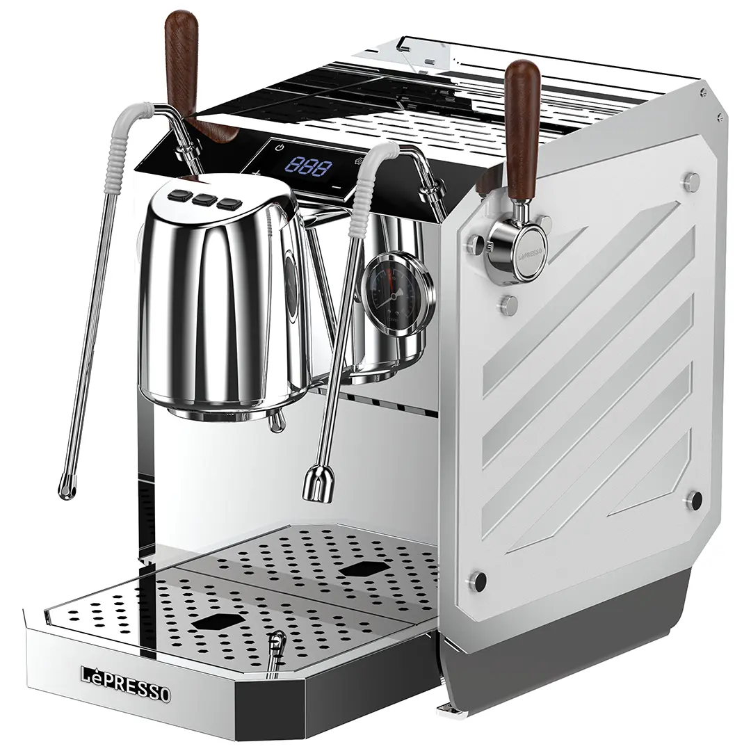 LePresso Commercial Corazzato 9 Bar Coffee Machine with Italian Rotary Pump Silver