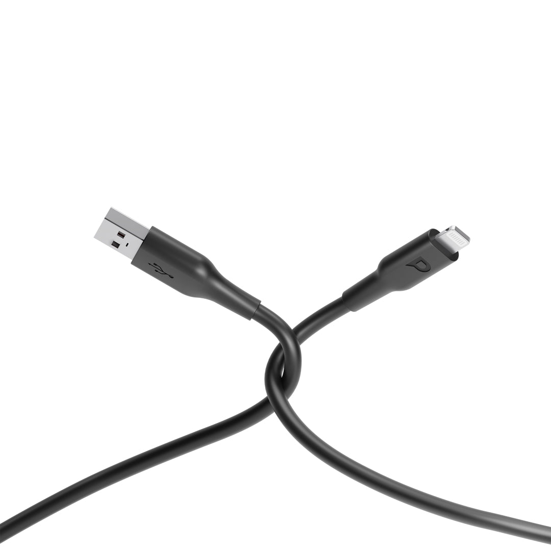 Powerology USB A to Lightning Cable 3m Black