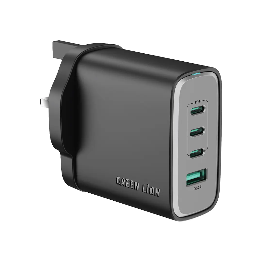 Green Lion Supra 100w Uk Wall Charger Black