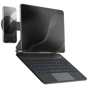Powerology Dynaboard Wireless Keyboard Case with MagSafe Phone Holder for Ipad 13 M4 Black