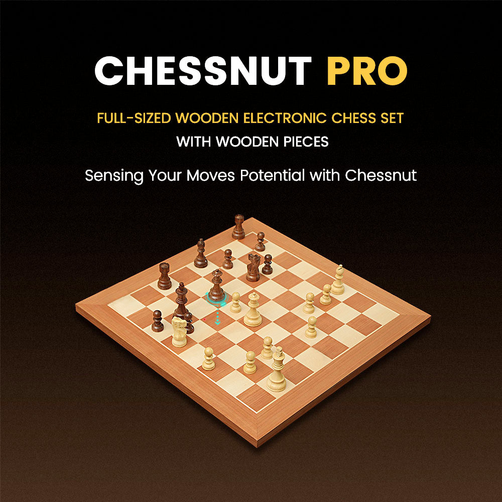 Chessnut Pro Full-sized Wooden Smart Electronic Chess Set