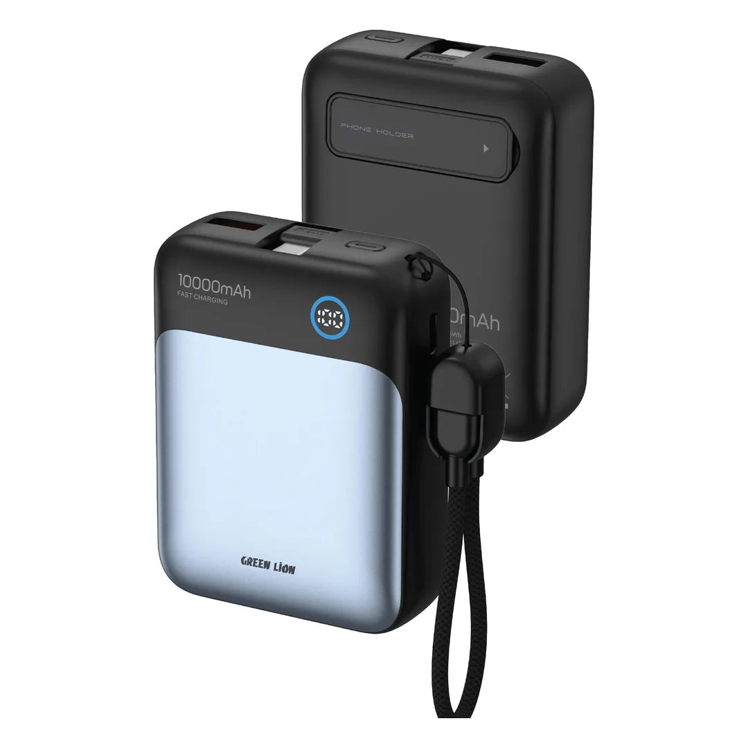 Green Lion Lynk 10000mAh Power Bank Black