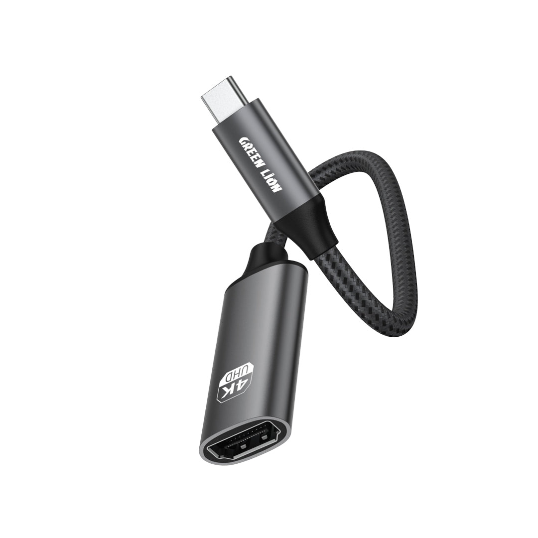 Green Lion 4k USB C to Hdmi Adapter Cable Black