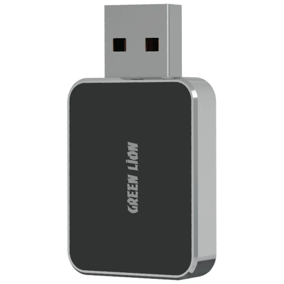 Green Lion Mini Wireless Adapter Carplay Android Auto Black