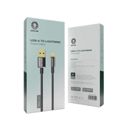 Green Lion USB A to Lightning Tough Cable 1m Black