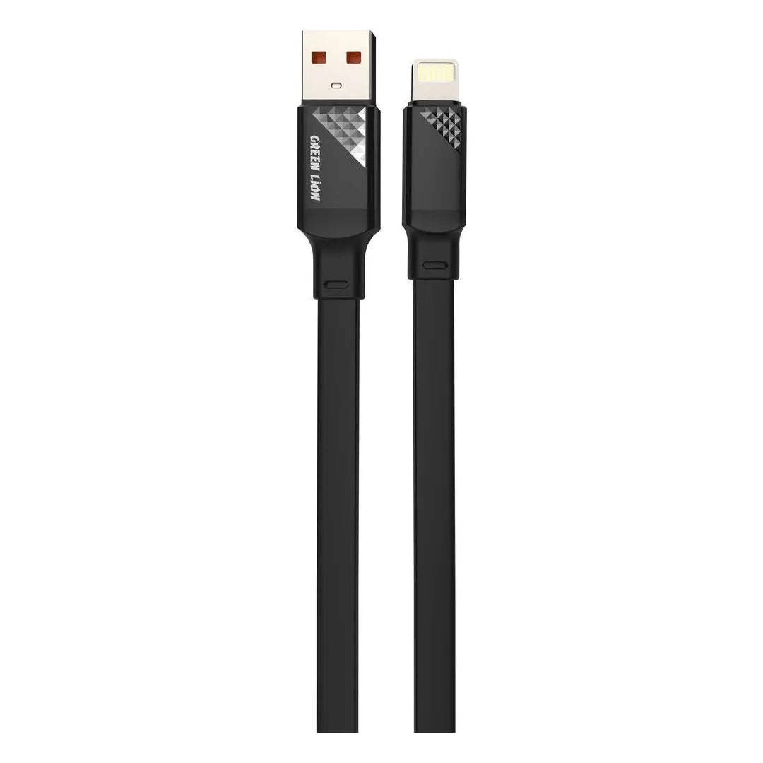 Green Lion USB A to Lightning Tpe Cable Black