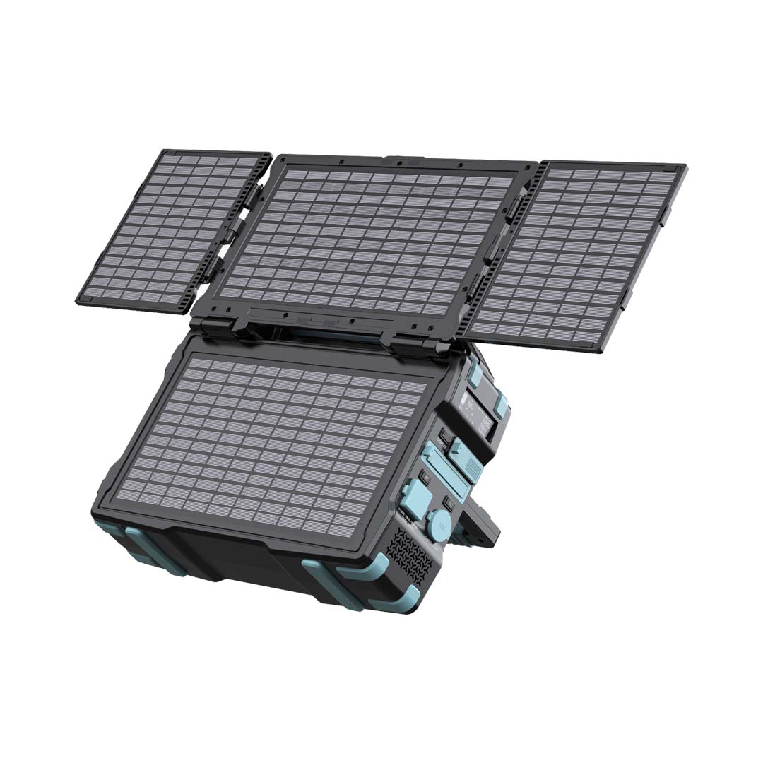 Powerology Portable Solar Power Generator 284wh 300w QC Black