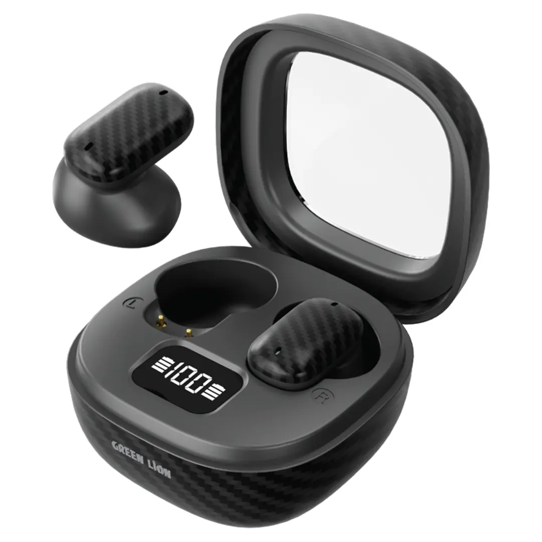 Green Lion Geneva True Wireless Earbuds Black