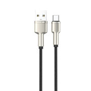 Green Lion USB A to USB C Braided Cable Black