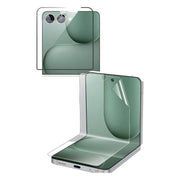 Green Lion Flip Protection Pack with Front Glass Inner Epu Film for Z Flip 8 7 Clear