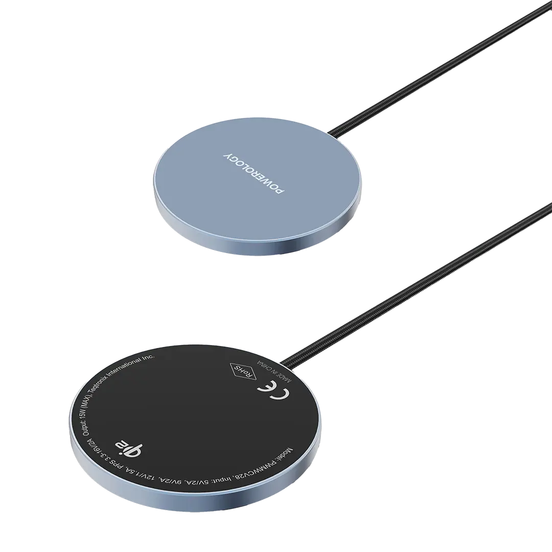 Powerology Elero Magnetic Wireless Charger Gray