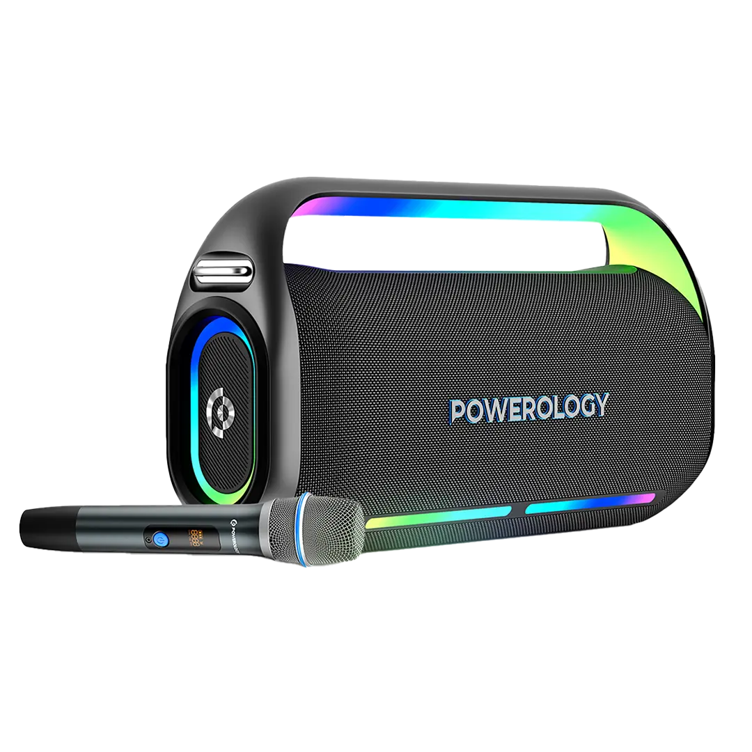 Powerology Deep Bass Party Speaker Black