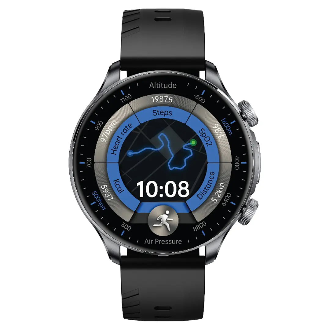 Green Lion Track GPS Smart Watch Black