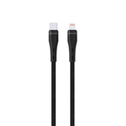 Green Lion USB C to Lightning Braided Cable 20w Black