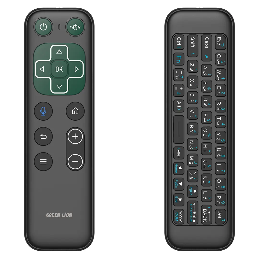 Green Lion Wireless Remote with Keyboardand Mouse - Black