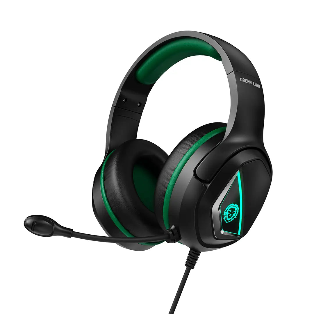 Green Lion Runner Wired Gaming Headphone Blue