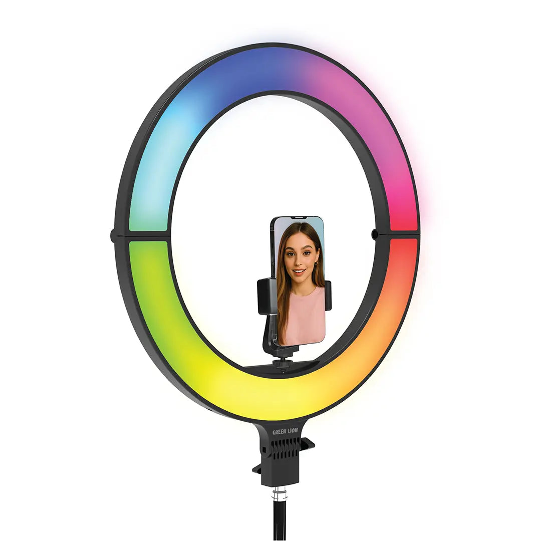 Green Lion 18 Foldable Ring Light Black