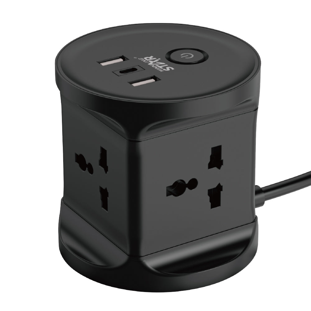 3-meter Winning Star Power Strip, 2500W Winning Star Universal Outlets Socket
