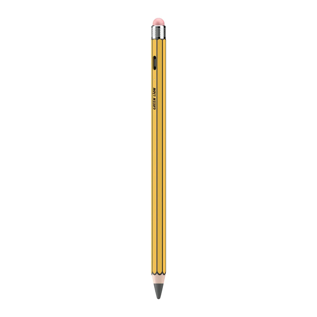 Green Lion Vintage 2 in 1 Stylus Pencil Yellow
