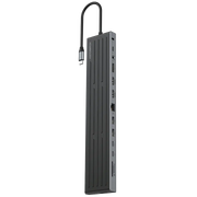 Powerology Nexis 13 in 1 Multi Display USB C Hub Laptop Stand Black