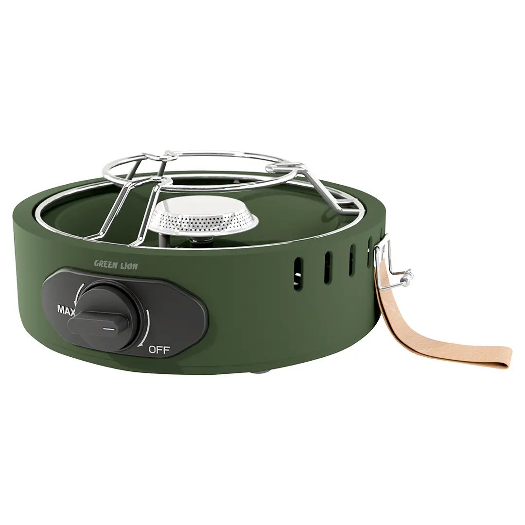 Green Lion Solo Flame Camping Stove Green