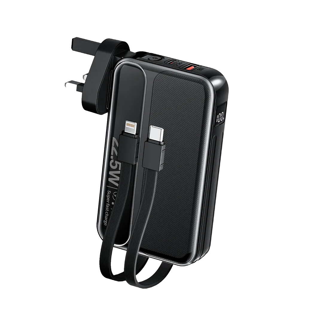 Green Lion Charge Mate Power Bank 10000 Mah PD 22 5w Black